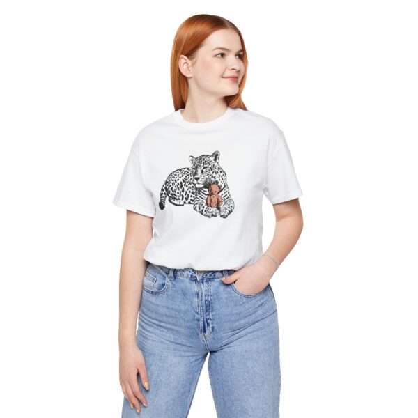 Snuggly Jaguar Lightweight T-Shirt - Image 5