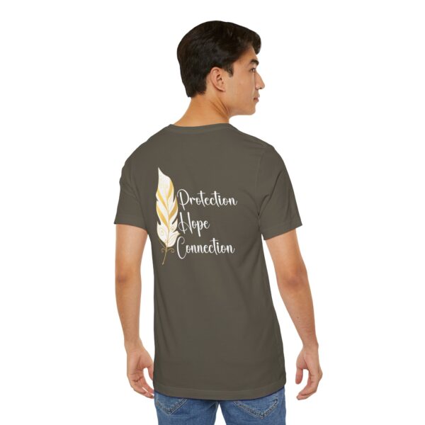 Protection, Hope, Connection - Feather Lightweight T-Shirt - Image 15