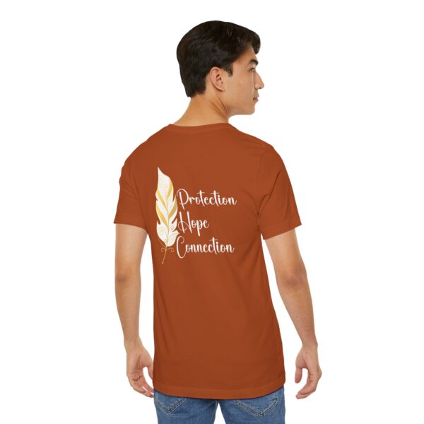 Protection, Hope, Connection - Feather Lightweight T-Shirt - Image 11