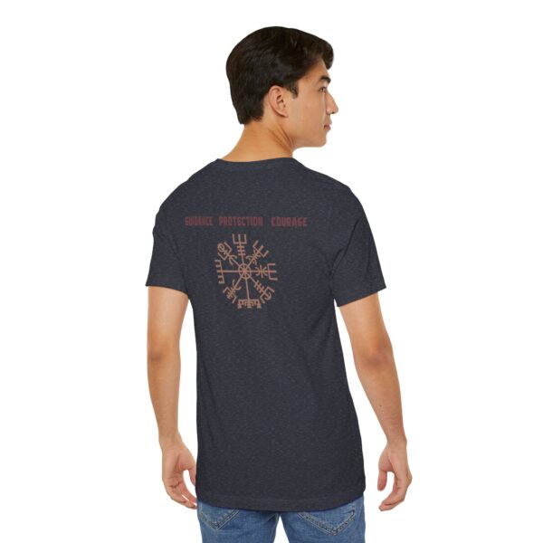 Guidance, Protection, Courage - Vegvisir Lightweight T-Shirt - Image 18