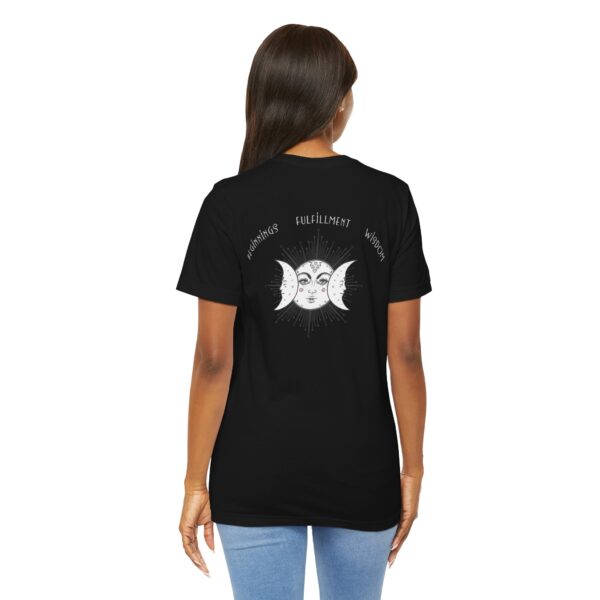 Beginnings, Fulfillment, Wisdom - Triple Moon Lightweight T-Shirt - Image 13