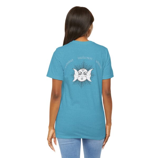 Beginnings, Fulfillment, Wisdom - Triple Moon Lightweight T-Shirt - Image 5