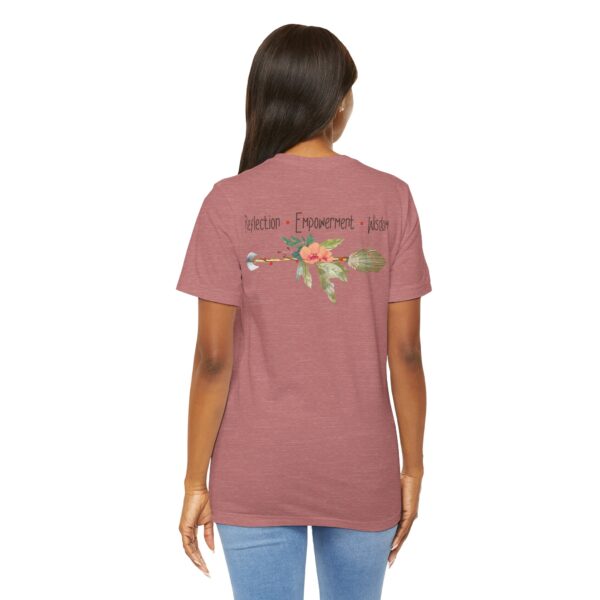Reflection, Empowerment, Wisdom - Left Arrow Lightweight T-Shirt - Image 18