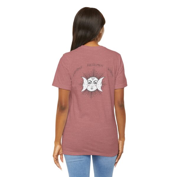 Beginnings, Fulfillment, Wisdom - Triple Moon Lightweight T-Shirt - Image 22