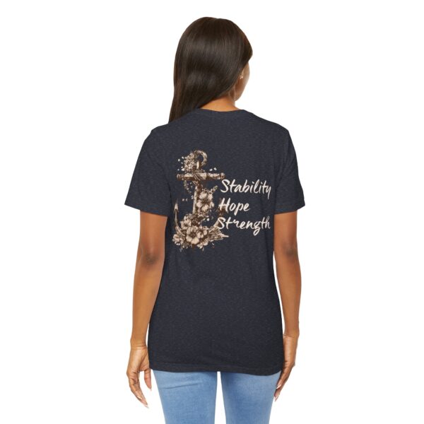 Stability, Hope, Strength - Anchor Lightweight T-Shirt - Image 22
