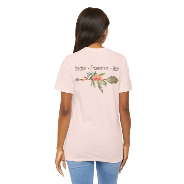 Reflection, Empowerment, Wisdom - Left Arrow Lightweight T-Shirt - Image 14