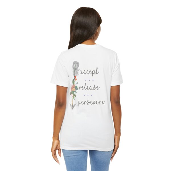 Accept, Release, Persevere - Down Arrow Lightweight T-Shirt - Image 6