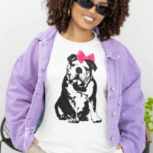 Sitting Pretty English Bulldog Lightweight T-Shirt