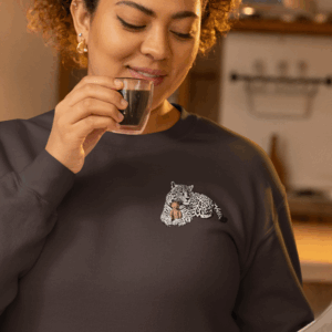 Snuggly Jaguar Crewneck Sweatshirt