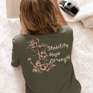 Stability, Hope, Strength - Anchor Lightweight T-Shirt
