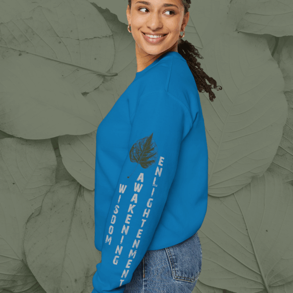 Wisdom, Awakening, Enlightenment - Bodhi Leaf Crewneck Sweatshirt