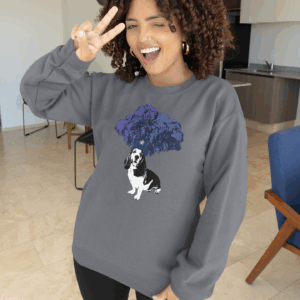 Basset Hound Performer Crewneck Sweatshirt