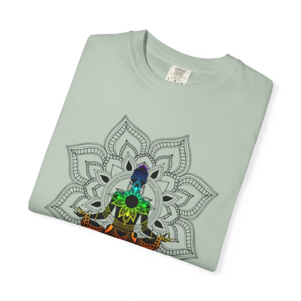 Serenity - Chakra Mandala Heavyweight Tee with Female Silhouette - Image 12