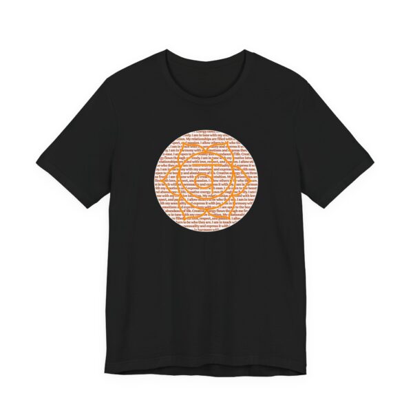 Sacral Chakra Affirmations Lightweight T-Shirt - Orange Text - Image 12