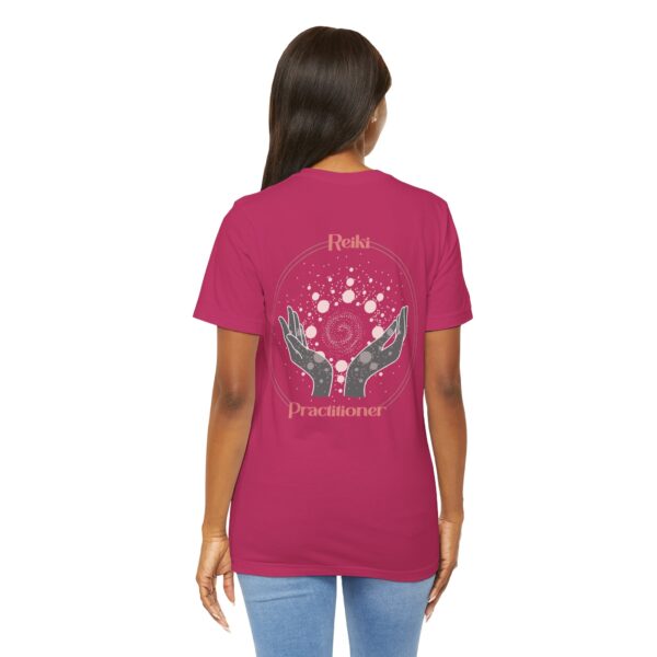 Reiki Practitioner - Lightweight T-Shirt with Pink Text - Image 7