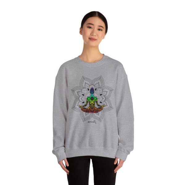 Serenity - Chakra Mandala Crewneck Sweatshirt, Female Silhouette - Image 11