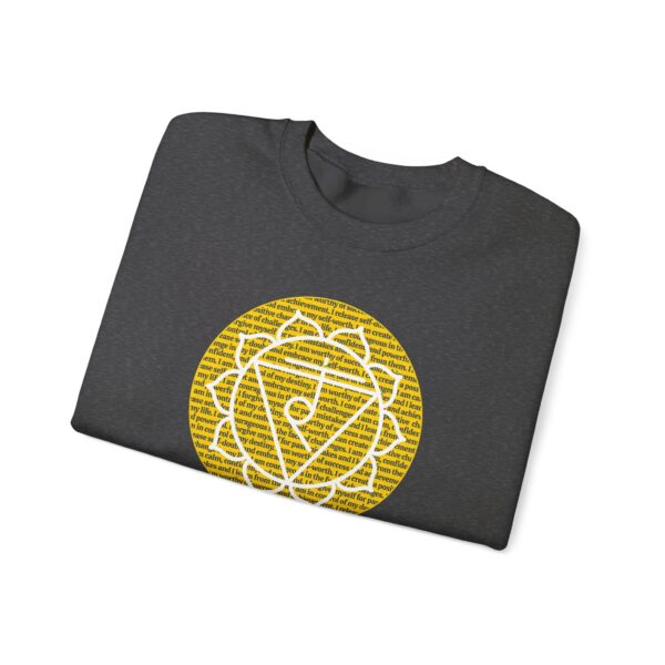 Solar Plexus Chakra Affirmations Crewneck Sweatshirt - Image 17