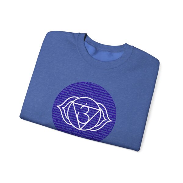 Third Eye Chakra Affirmations Crewneck Sweatshirt - Image 4