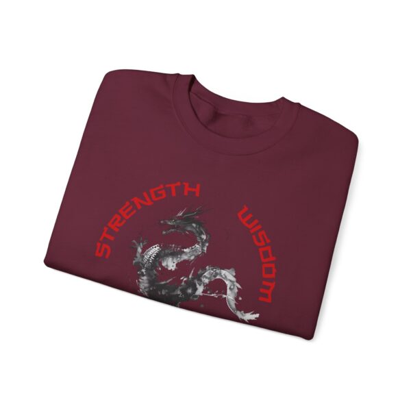 Strength, Wisdom, Prosperity - Dragon Crewneck Sweatshirt - Image 17