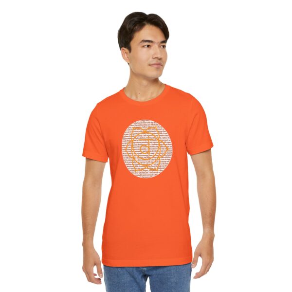Sacral Chakra Affirmations Lightweight T-Shirt - Orange Text - Image 7