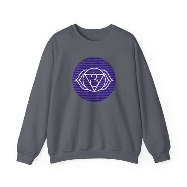 Third Eye Chakra Affirmations Crewneck Sweatshirt - Image 16