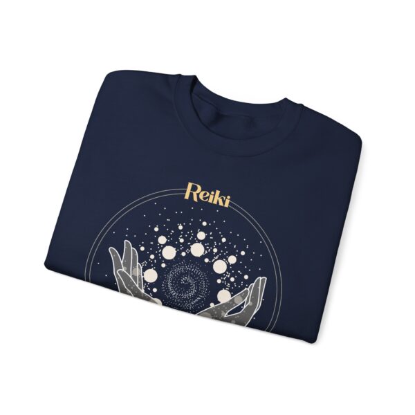 Reiki Practitioner - Crewneck Sweatshirt with Yellow Text - Image 8