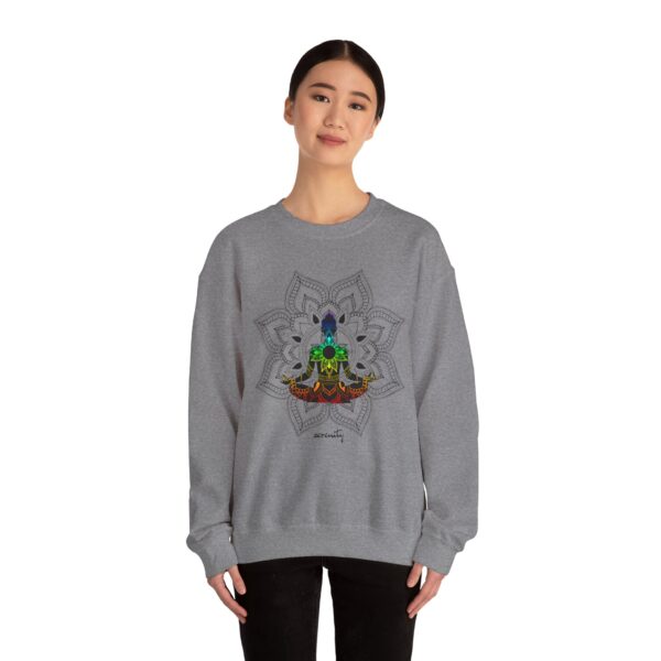 Serenity - Chakra Mandala Crewneck Sweatshirt, Female Silhouette - Image 15