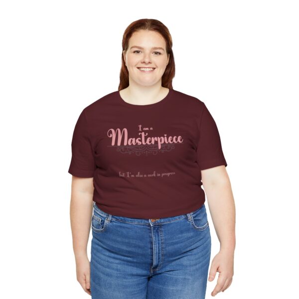 I am a Masterpiece Lightweight T-Shirt, Text Only - Image 6