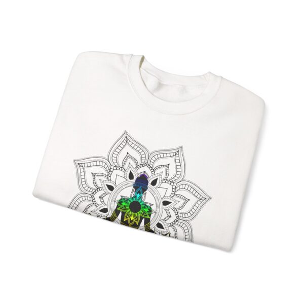 Serenity - Chakra Mandala Crewneck Sweatshirt, Female Silhouette - Image 4