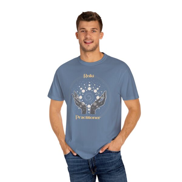 Reiki Practitioner - Heavyweight T-Shirt with Yellow Text - Image 19
