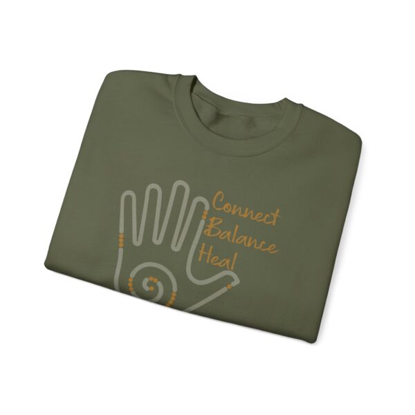 Connect, Balance, Heal - Reiki Hand Crewneck Sweatshirt - Image 13