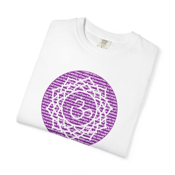 Crown Chakra Affirmations Heavyweight T-Shirt - Image 4