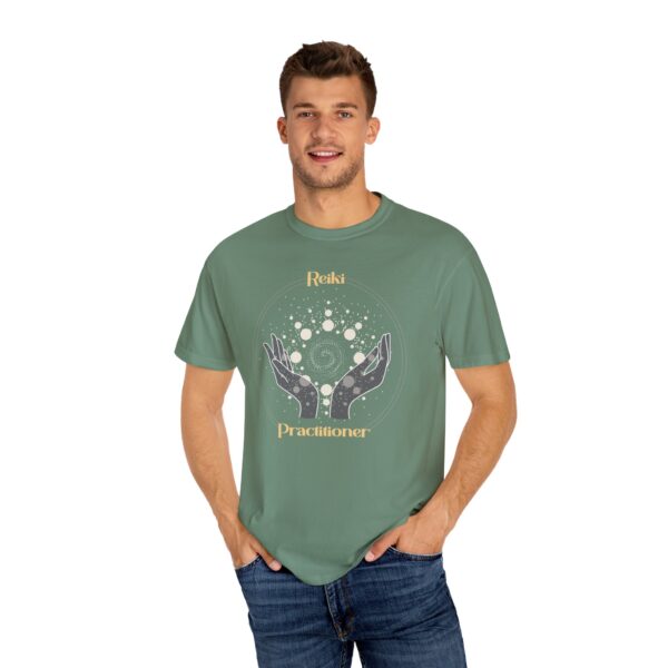 Reiki Practitioner - Heavyweight T-Shirt with Yellow Text - Image 23