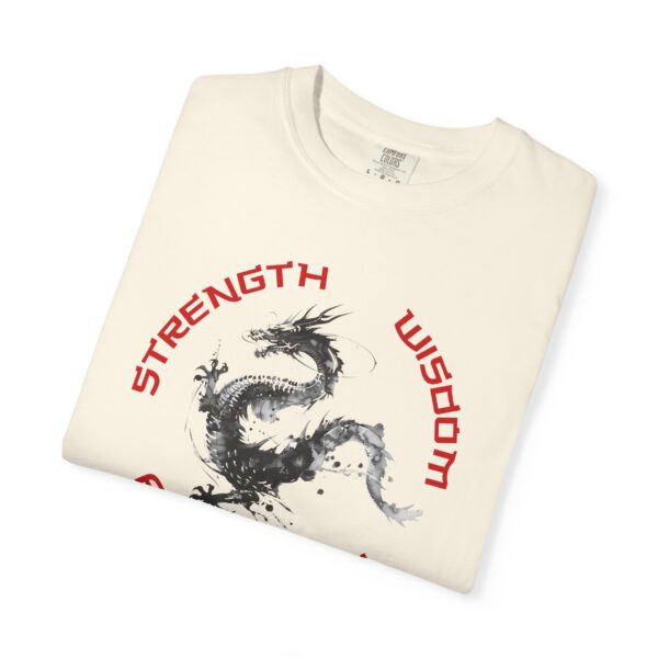 Strength, Wisdom, Prosperity - Dragon Heavyweight T-Shirt - Image 9
