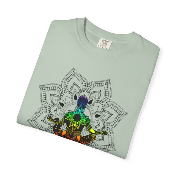 Serenity - Chakra Mandala Heavyweight Shirt with Male Silhouette - Image 12