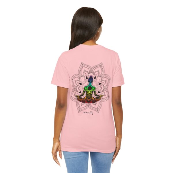 Serenity - Chakra Mandala Lightweight Tee with Female Silhouette - Image 23