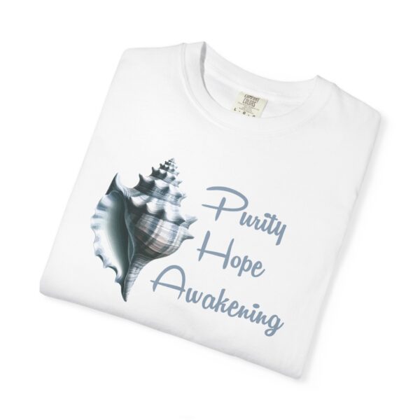 Purity, Hope, Awakening - Conch Shell Heavyweight T-Shirt - Image 4