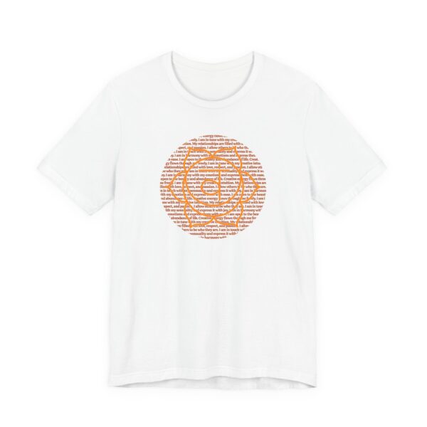 Sacral Chakra Affirmations Lightweight T-Shirt - Orange Text - Image 20