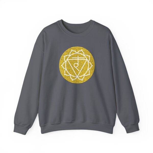 Solar Plexus Chakra Affirmations Crewneck Sweatshirt - Image 11