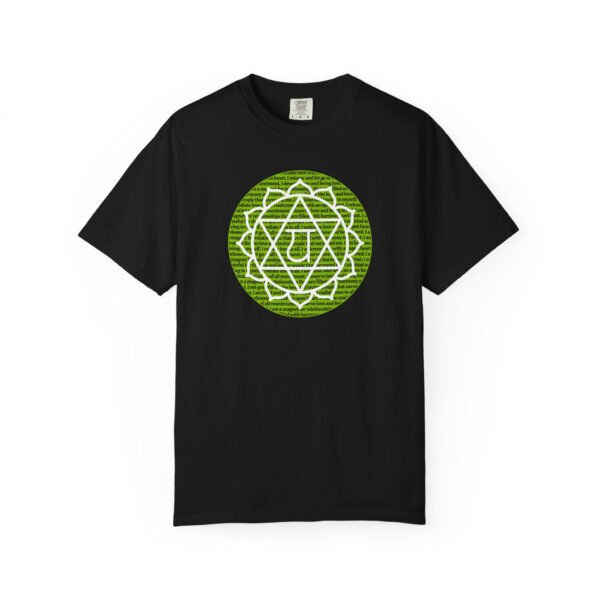 Heart Chakra Affirmations Heavyweight T-Shirt - Image 19