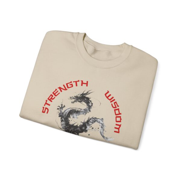 Strength, Wisdom, Prosperity - Dragon Crewneck Sweatshirt - Image 8