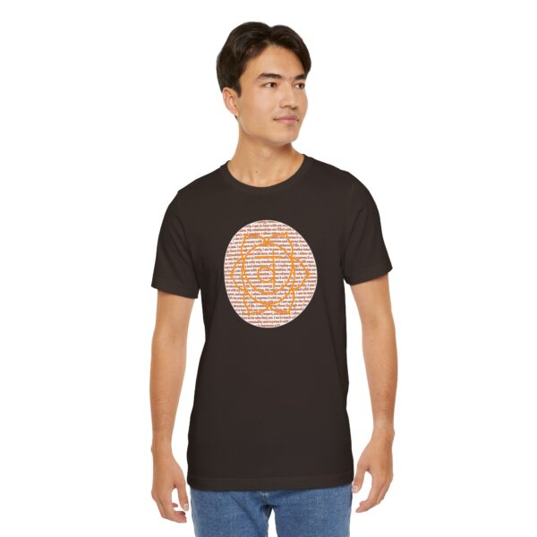 Sacral Chakra Affirmations Lightweight T-Shirt - Orange Text - Image 11