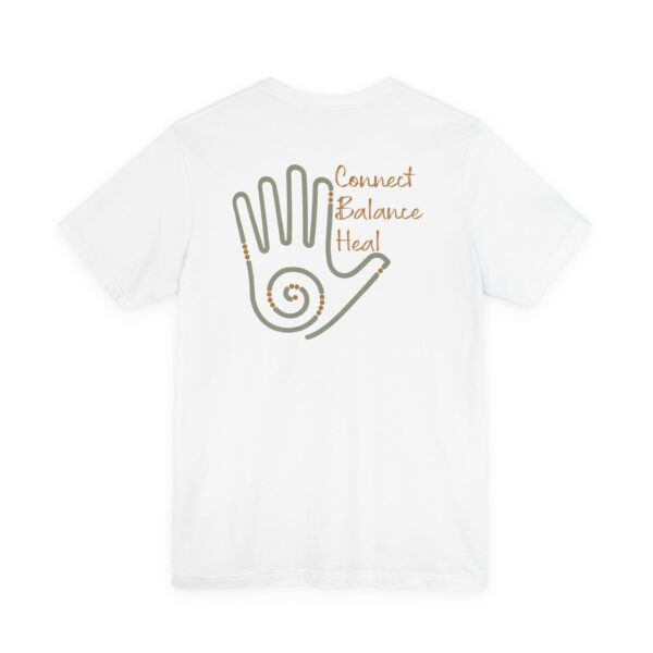 Connect, Balance, Heal - Reiki Hand Lightweight T-Shirt - Image 3