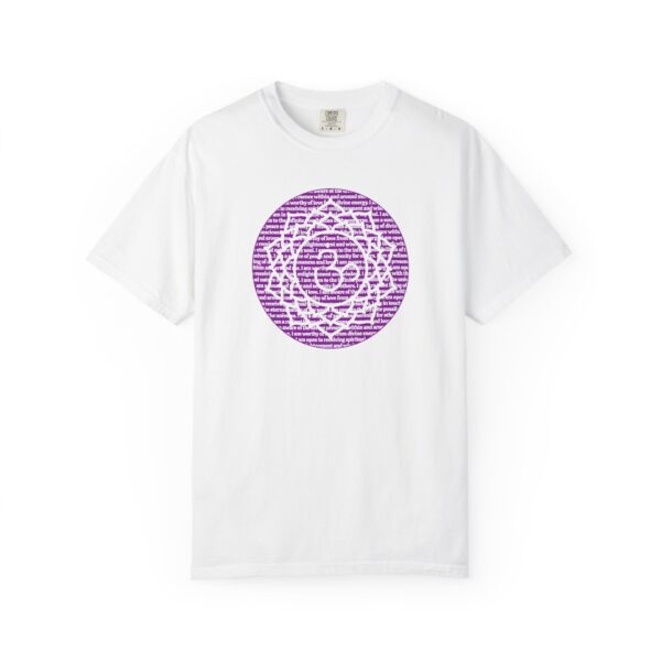 Crown Chakra Affirmations Heavyweight T-Shirt - Image 3