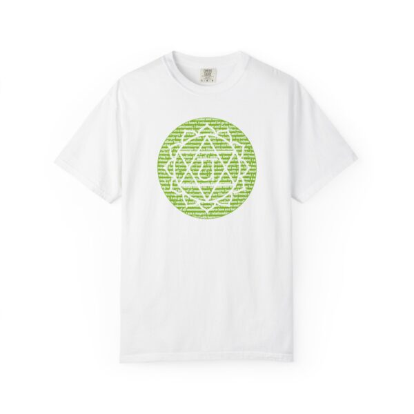 Heart Chakra Affirmations Heavyweight T-Shirt - Image 3