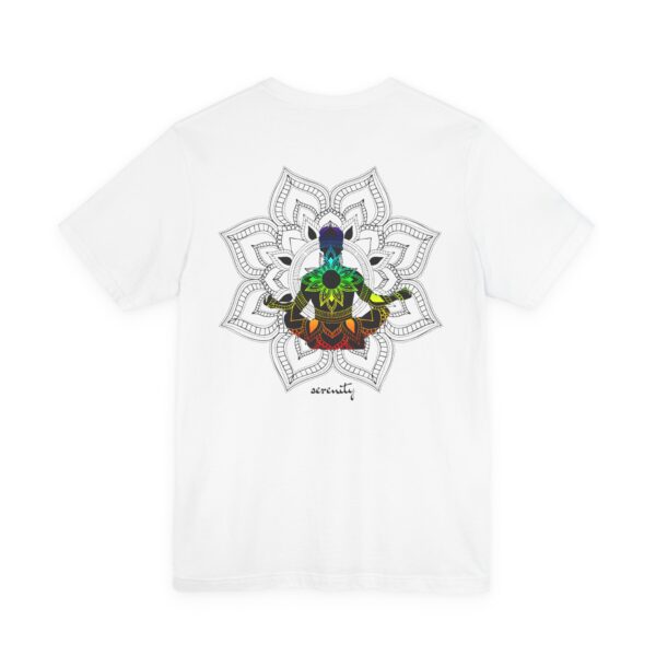 Serenity - Chakra Mandala Lightweight Shirt with Male Silhouette - Image 3