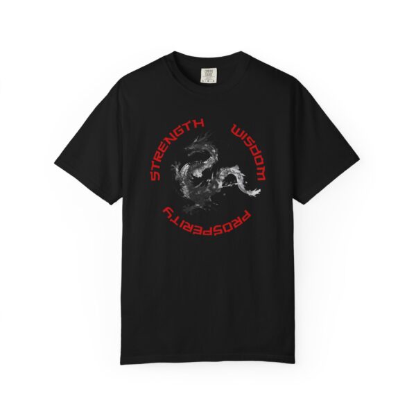 Strength, Wisdom, Prosperity - Dragon Heavyweight T-Shirt - Image 20