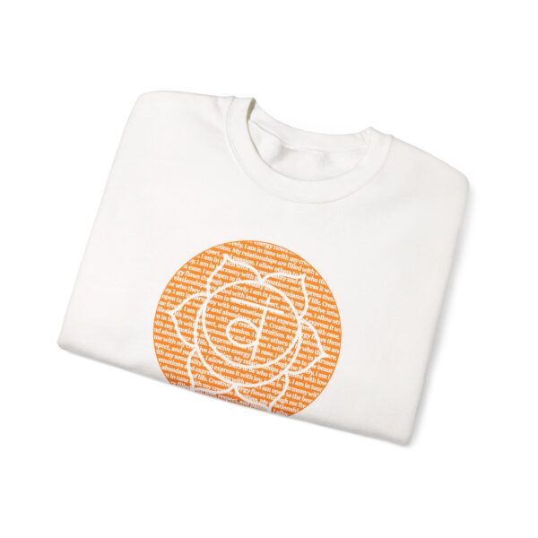 Sacral Chakra Affirmations Crewneck Sweatshirt - Image 4