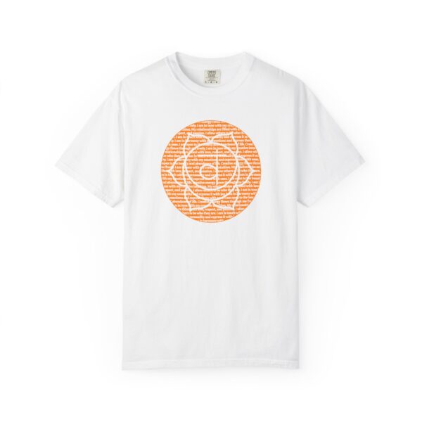 Sacral Chakra Affirmations Heavyweight T-Shirt - Image 3