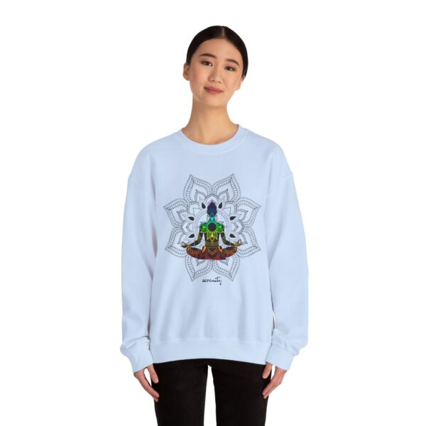 Serenity - Chakra Mandala Crewneck Sweatshirt, Female Silhouette - Image 19